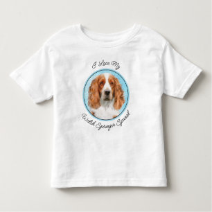 Welsh Springer Spaniel Painting - Original Dog Art Kinder Shirts