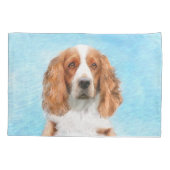 Welsh Springer Spaniel Painting - Original Dog Art Kussensloop (Achterkant)