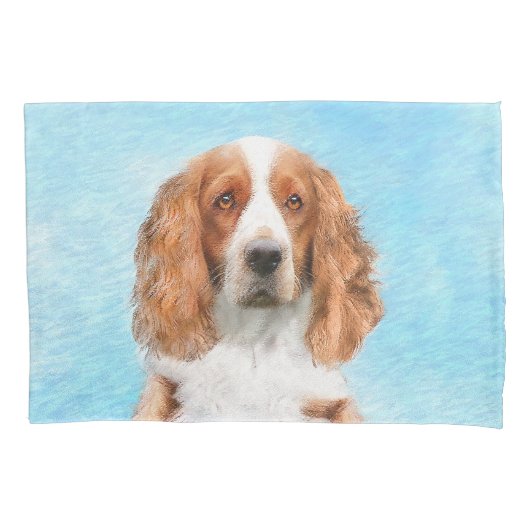 Welsh Springer Spaniel Painting - Original Dog Art Kussensloop (Voorkant)