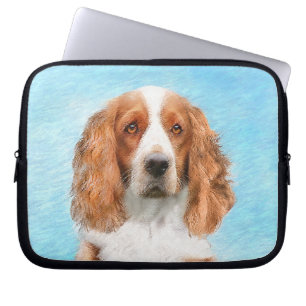 Welsh Springer Spaniel Painting - Original Dog Art Laptop Sleeve