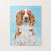 Welsh Springer Spaniel Painting - Original Dog Art Legpuzzel (Verticaal)