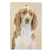 Welsh Springer Spaniel Painting - Original Dog Art Mini Klembord (Achterkant)