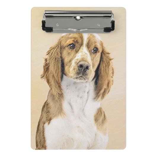 Welsh Springer Spaniel Painting - Original Dog Art Mini Klembord (Voorkant)