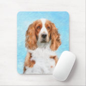 Welsh Springer Spaniel Painting - Original Dog Art Muismat (Met muis)