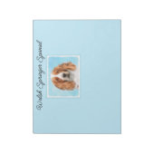 Welsh Springer Spaniel Painting - Original Dog Art Notitieblok (Linkerzijde)