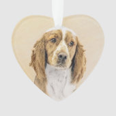 Welsh Springer Spaniel Painting - Original Dog Art Ornament (voorkant)