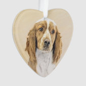 Welsh Springer Spaniel Painting - Original Dog Art Ornament (voorkant)