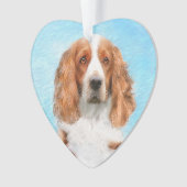 Welsh Springer Spaniel Painting - Original Dog Art Ornament (voorkant)