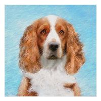 Welsh Springer Spaniel Painting - Original Dog Art