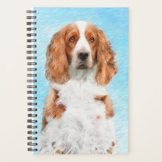 Welsh Springer Spaniel Painting - Original Dog Art Planner (Voorkant)