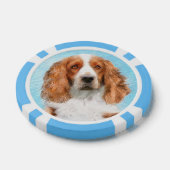 Welsh Springer Spaniel Painting - Original Dog Art Poker Chips (Enkel)