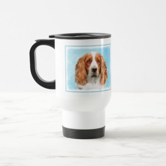 Welsh Springer Spaniel Painting - Original Dog Art Reisbeker (Links)