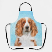 Welsh Springer Spaniel Painting - Original Dog Art Schort (Voorkant)
