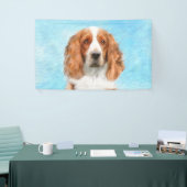 Welsh Springer Spaniel Painting - Original Dog Art Spandoek (Beurs)