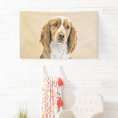 Welsh Springer Spaniel Painting - Original Dog Art Spandoek (Insitu)