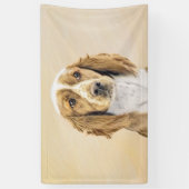 Welsh Springer Spaniel Painting - Original Dog Art Spandoek (Verticaal)