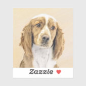 Welsh Springer Spaniel Painting - Original Dog Art Sticker (Vel)