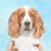 Welsh Springer Spaniel Painting - Original Dog Art Sticker (Voorkant)