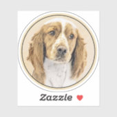 Welsh Springer Spaniel Painting - Original Dog Art Sticker (Vel)
