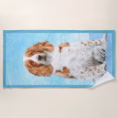 Welsh Springer Spaniel Painting - Original Dog Art Strandlaken (Voorkant)