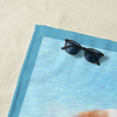 Welsh Springer Spaniel Painting - Original Dog Art Strandlaken (In situ)