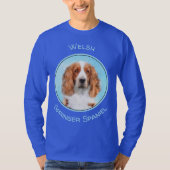 Welsh Springer Spaniel Painting - Original Dog Art T-shirt (Voorkant)