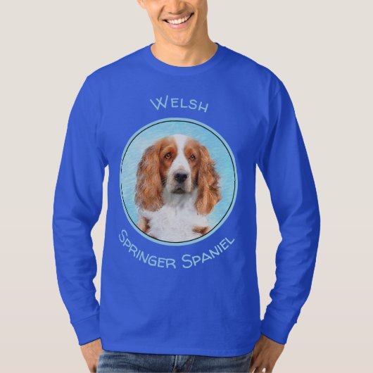 Welsh Springer Spaniel Painting - Original Dog Art T-shirt (Voorkant)