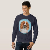 Welsh Springer Spaniel Painting - Original Dog Art Trui (Voorkant volledig)