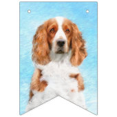 Welsh Springer Spaniel Painting - Original Dog Art Vlaggetjes (Tweede vlag)