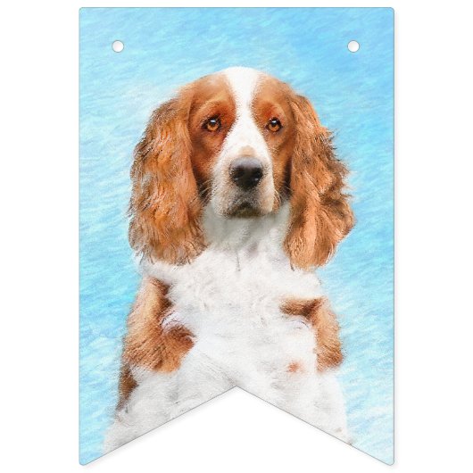 Welsh Springer Spaniel Painting - Original Dog Art Vlaggetjes (Eerste vlag)