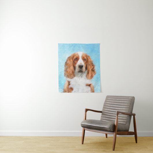 Welsh Springer Spaniel Painting - Original Dog Art Wandkleed (In situ)