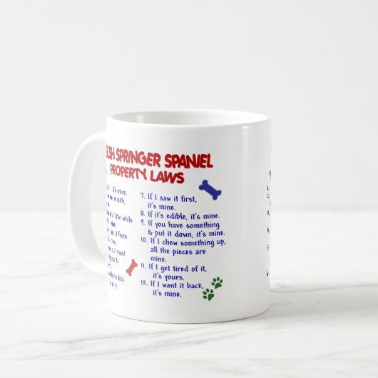 WELSH SPRINGER SPANIEL PL2 KOFFIEMOK (Voorkant links)