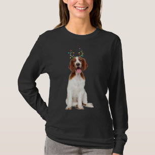 Welsh Springer Spaniel Reindeer Christmas Dog T-shirt