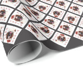 Welsh Springer Spaniel Santa Paws Cadeaupapier (Rol Hoek)