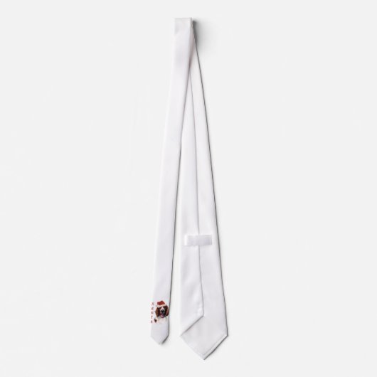 Welsh Springer Spaniel Santa Paws Stropdas (Achterkant)