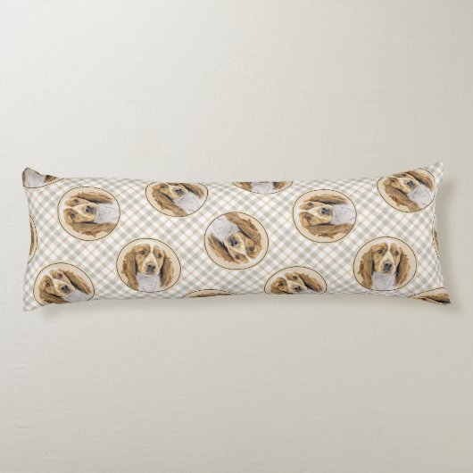 Welsh Springer Spaniel Schilderen Originele Hond A Lichaamskussen (Achterkant)