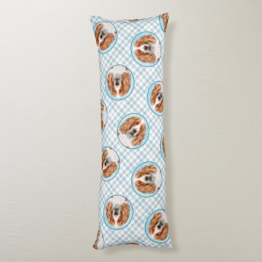 Welsh Springer Spaniel Schilderen Originele Hond A Lichaamskussen (Achterkant (Verticaal))