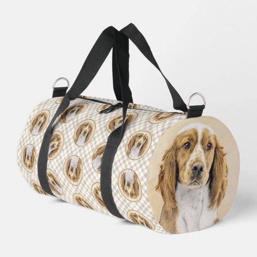Welsh Springer Spaniel Schilderen Originele Hond A Plunjezak (Linkerhoek)