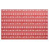Welsh Springer Spaniel Silhouettes kerstmis Stof (Fat Quarter)