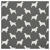 Welsh Springer Spaniel Silhouettes Pattern Stof (Swatch)