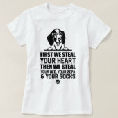 Welsh Springer Spaniel Steal je hart T-shirt (Design voorkant)