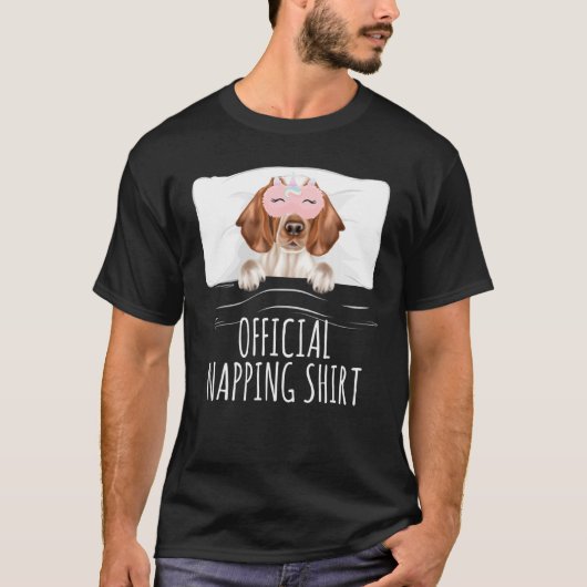 Welsh Springer Spaniel Unicorn Slaap Mask Officier T-shirt (Voorkant)