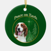 Welsh Springer Spaniel Vrede Keramisch Ornament (Voorkant)