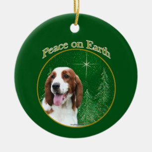 Welsh Springer Spaniel Vrede Keramisch Ornament