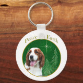 Welsh Springer Spaniel Vrede Sleutelhanger (Voorkant)