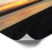 Welsh Sunset Deganwy Poster (Hoek)