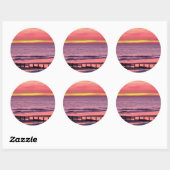 WELSH SUNSET RONDE STICKER (Vel)