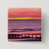 WELSH SUNSET VIERKANTE BUTTON 5,1 CM (Voorkant)