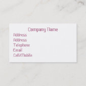 WELSH SUNSET VISITEKAARTJE (Achterkant)