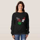 Welsh Syrian Flag Butterfly Trui (Voorkant volledig)